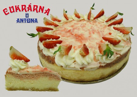 Cheesecake jahodový